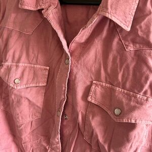 GAP Pink Western Button-Up Shirt